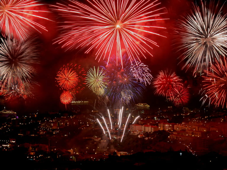 New Year fireworks in Madeira Saga