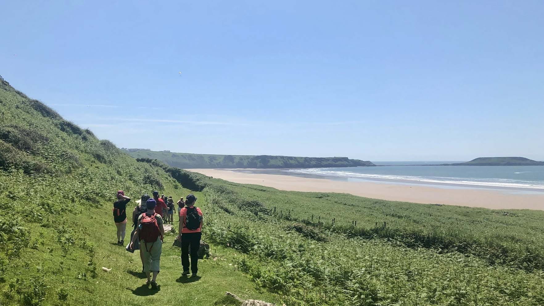 Don't forget to take water when you are walking on a sunny day.