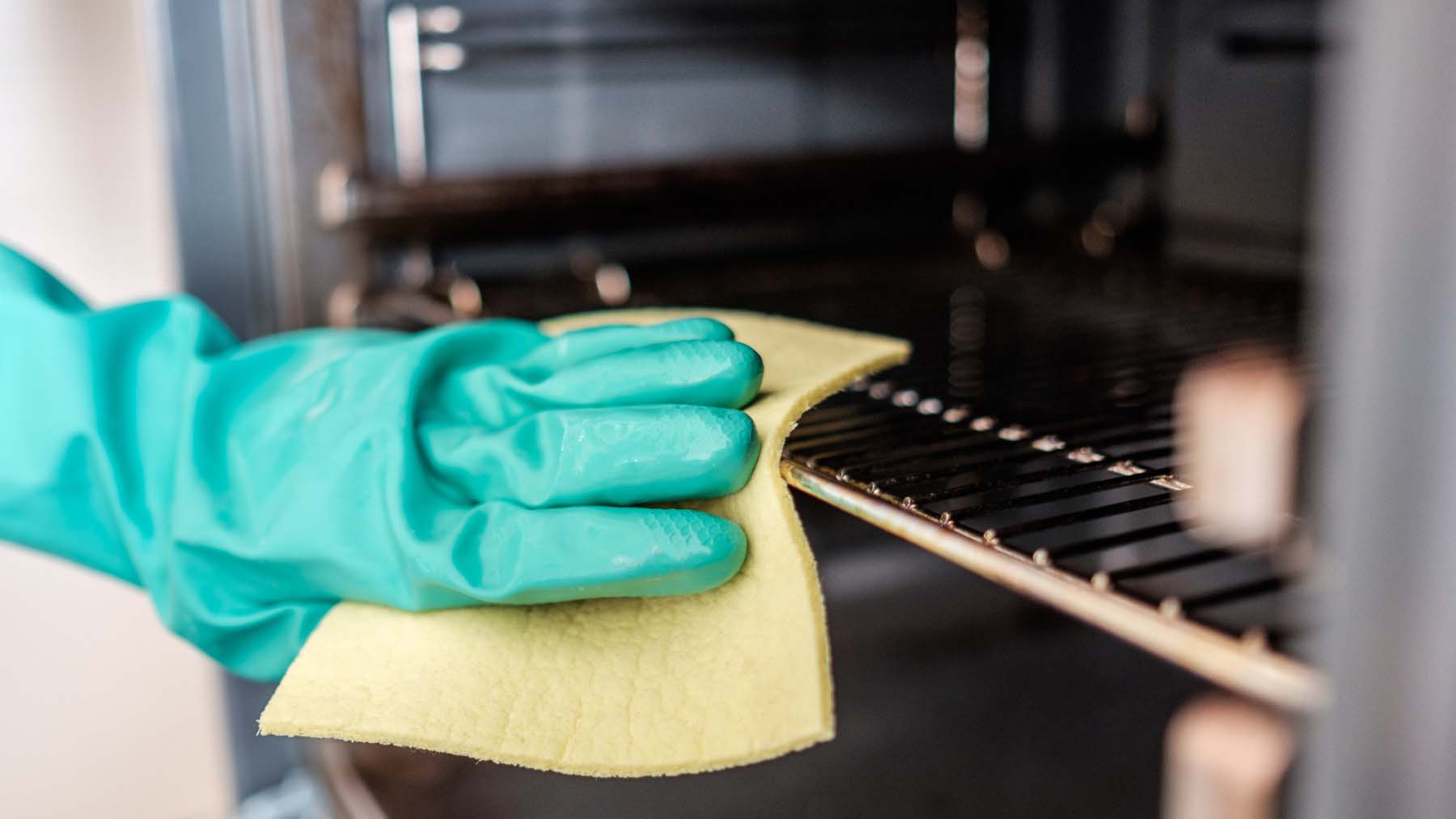 cleaning the keys on a piano