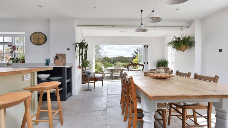 The same kitchen after staging