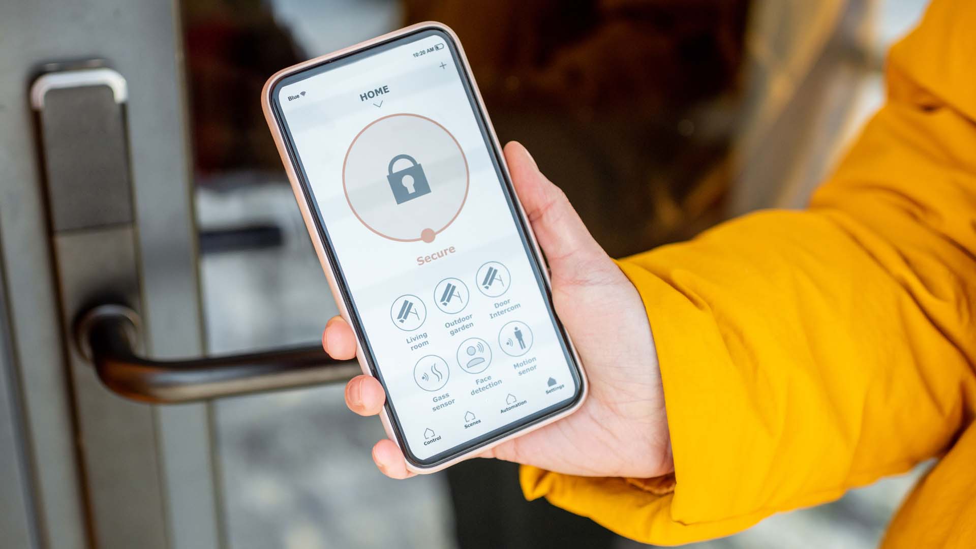 Smart lock on smart phone