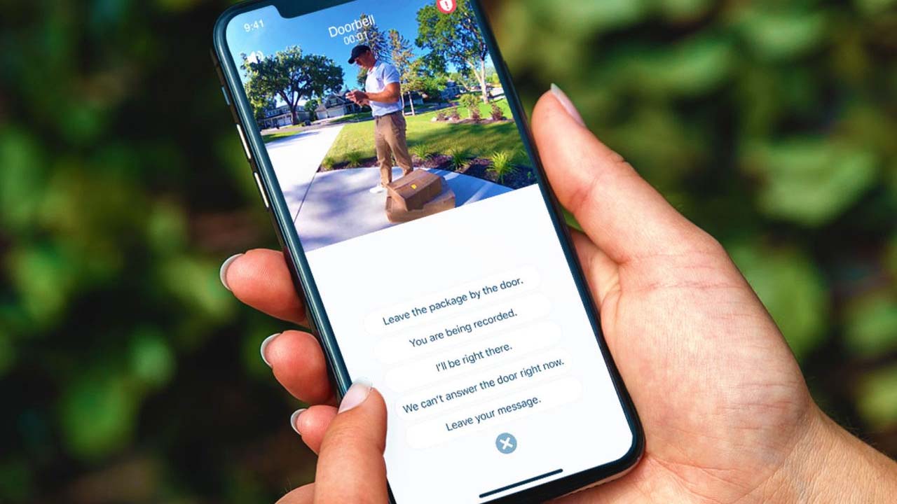 Keep an eye out for packages, and send quick responses with the Arlo app