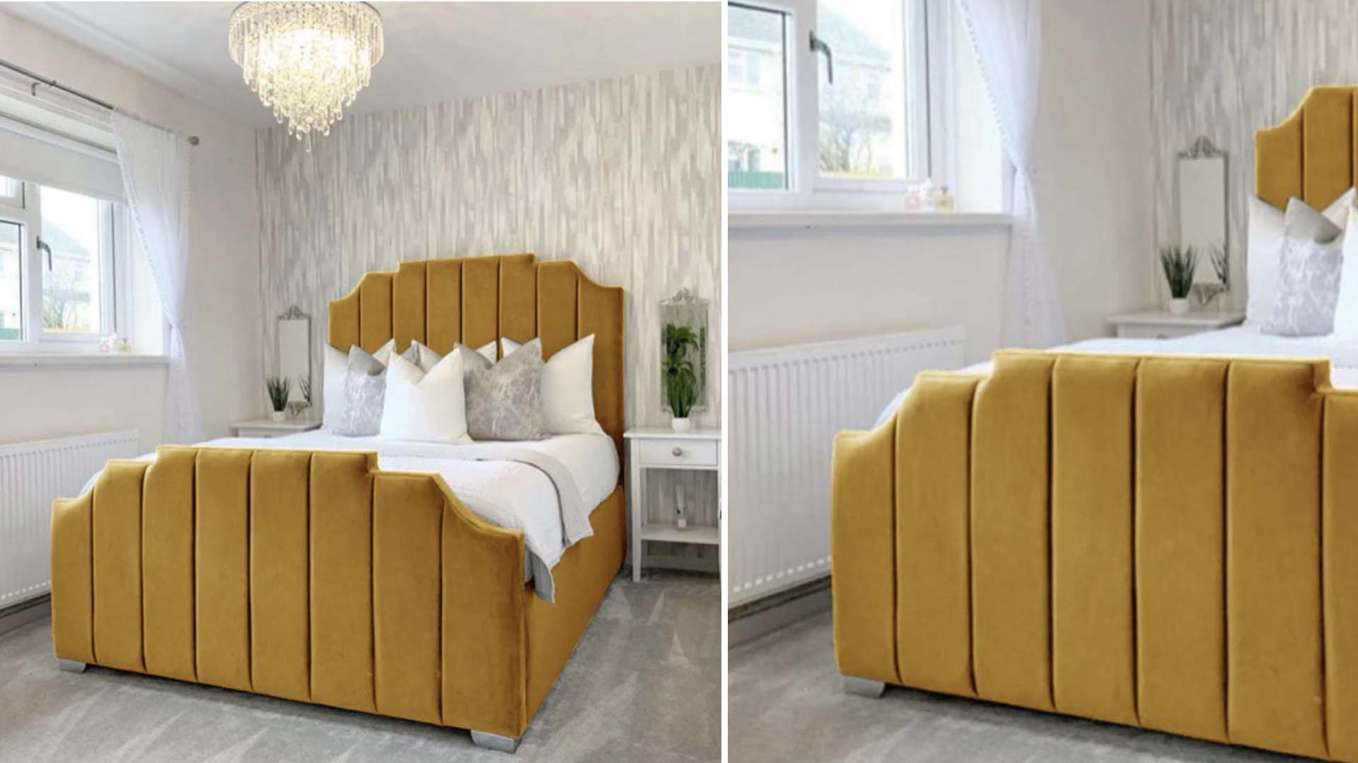 Another Place's golden bed is sheer luxury