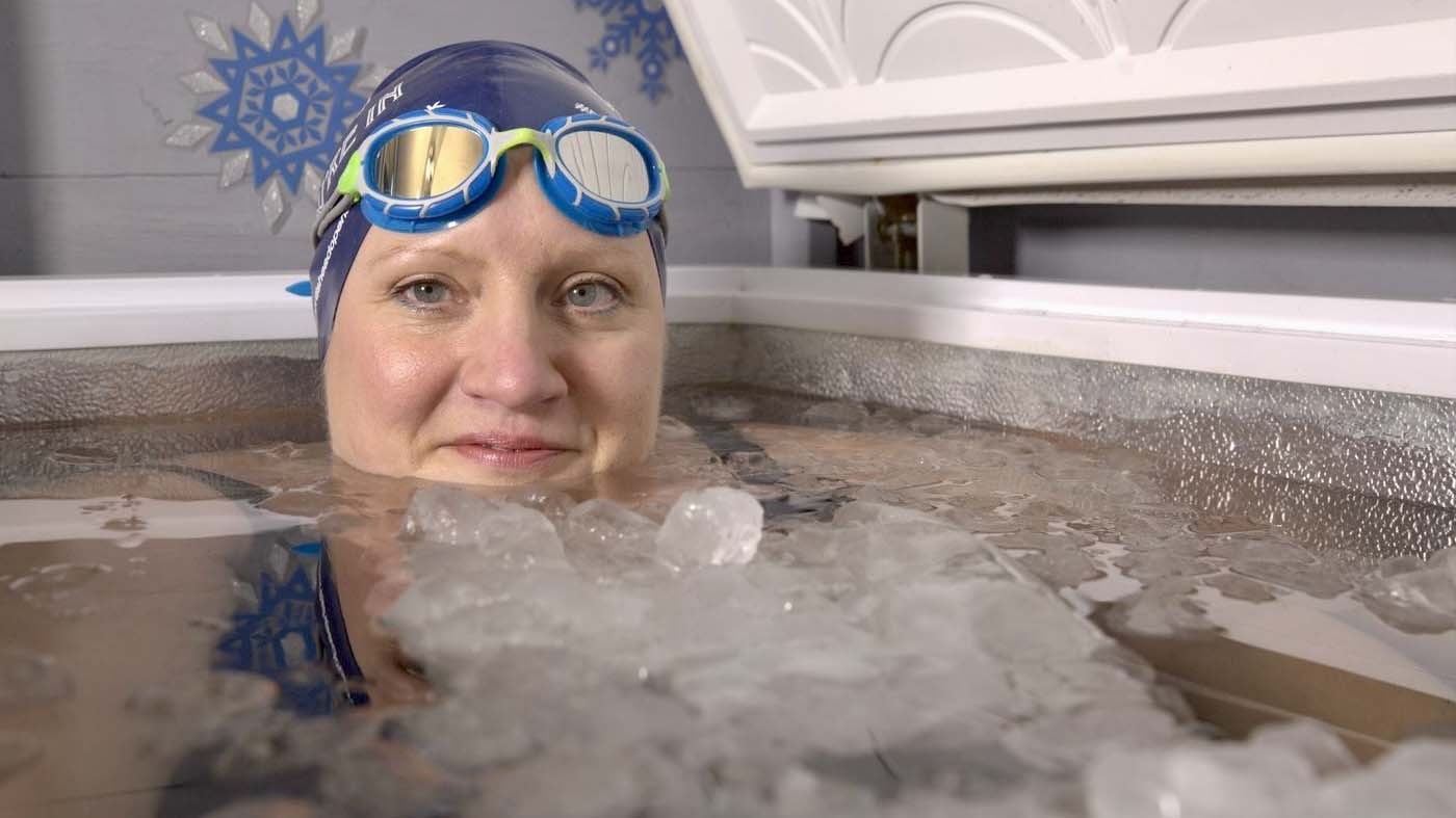 Pendleton's Antarctic training included sitting in a freezer full of ice water