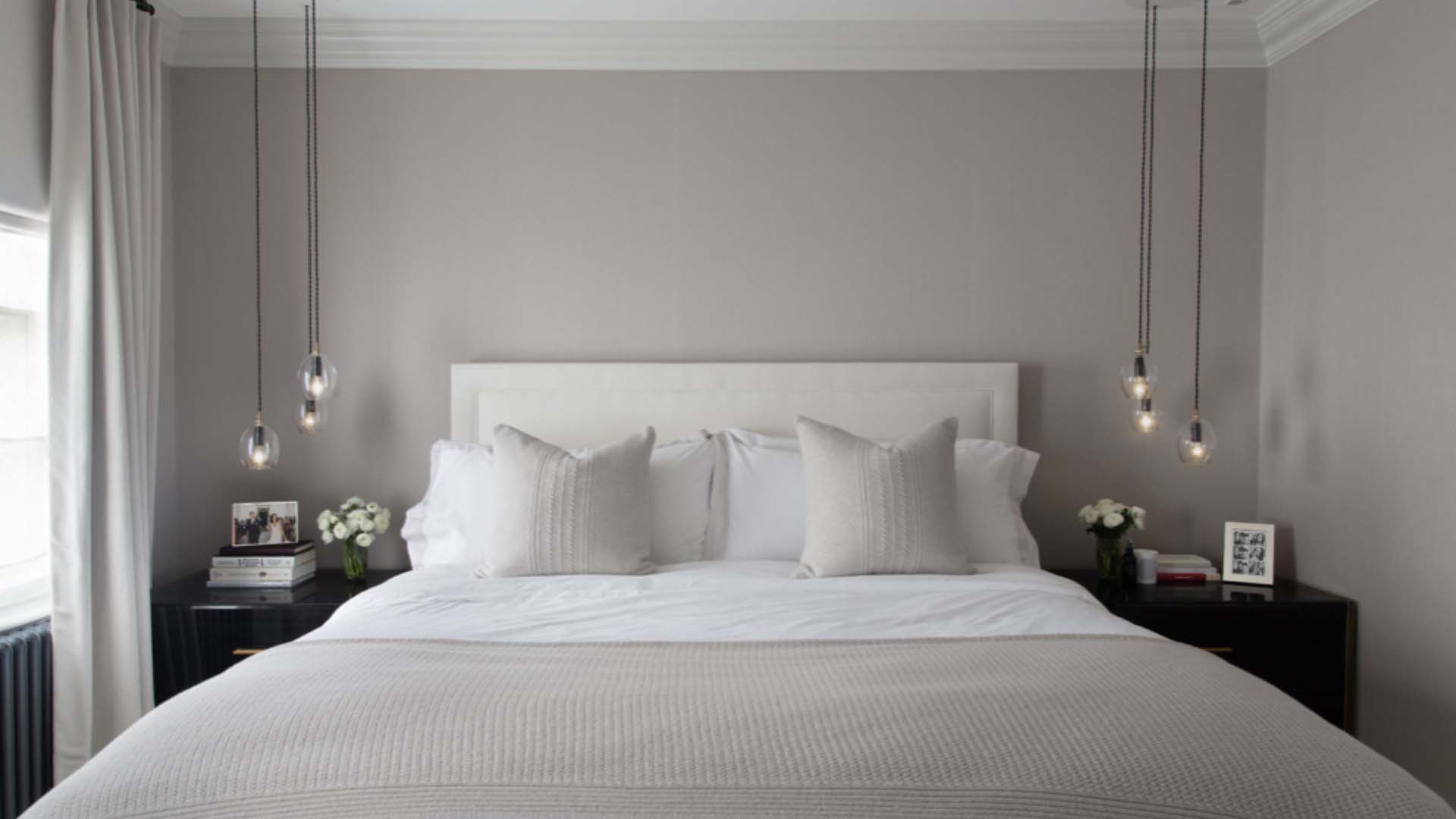 Adding neutrals with wallpaper is a great way to add texture. Try Phillip Jeffries for a range of options