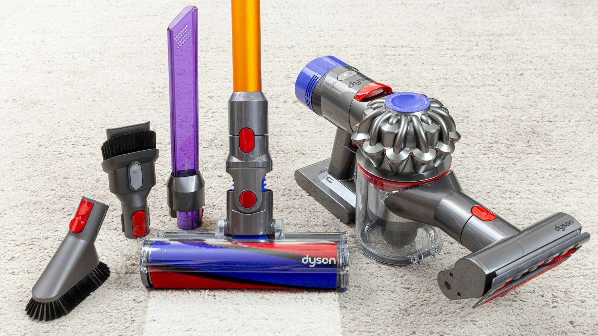 Dyson vacuum cleaners come with a wide variety of different attachments that can help make vacuuming that little bit easier