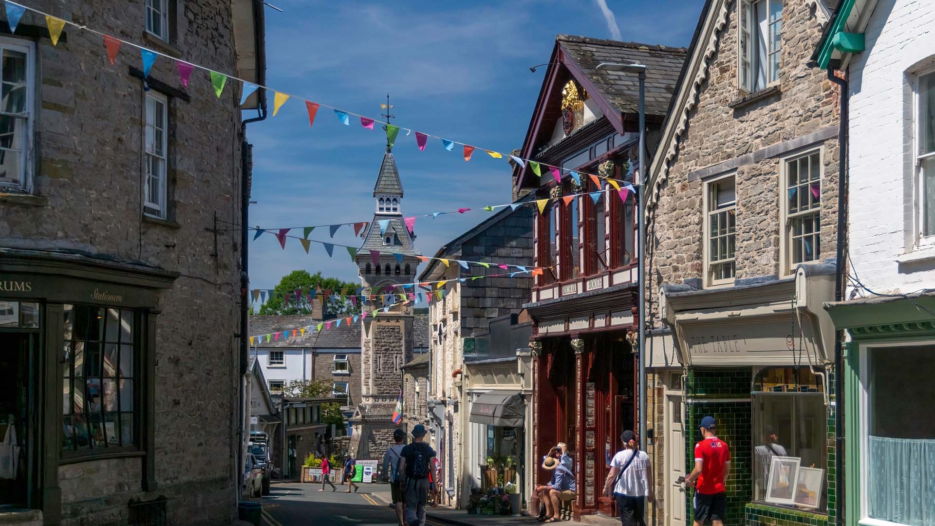 Hay-on-Wye is filled with bookshops, cafes and other stores
