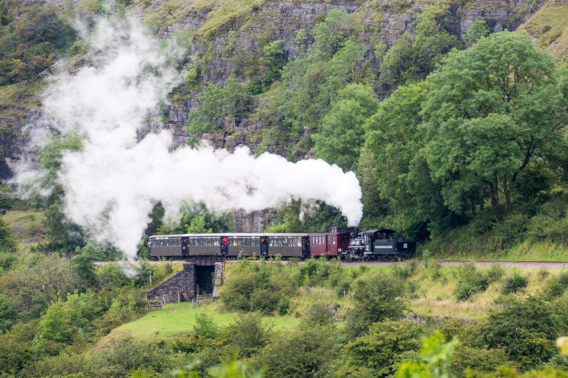 Brecon Mountain Railway goes to the heart of the Central Beacons mountains