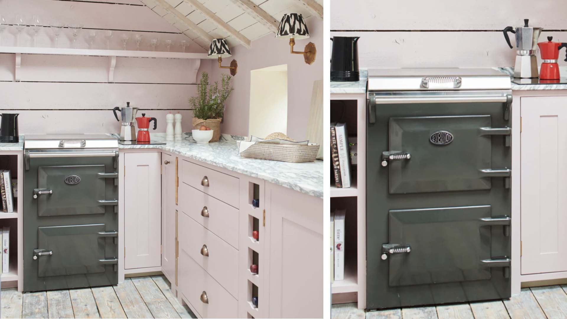 Small kitchen by Neptune with mini AGA cooker