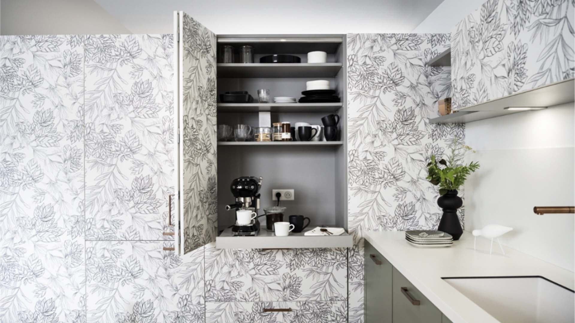 Schmidt kitchen in Botanic Black