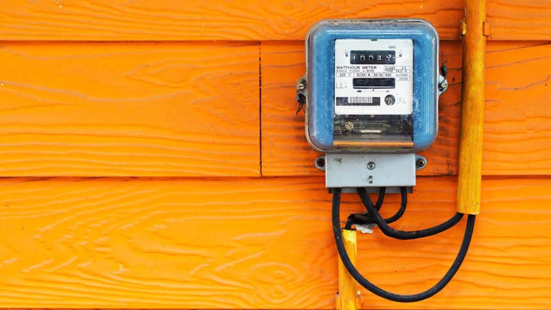 A Smart Meter in soft light