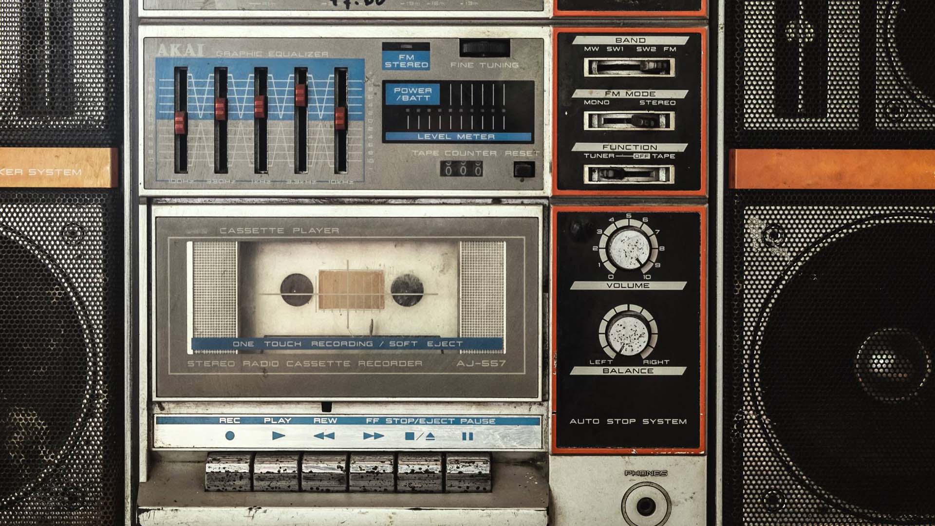 vintage cassette player 