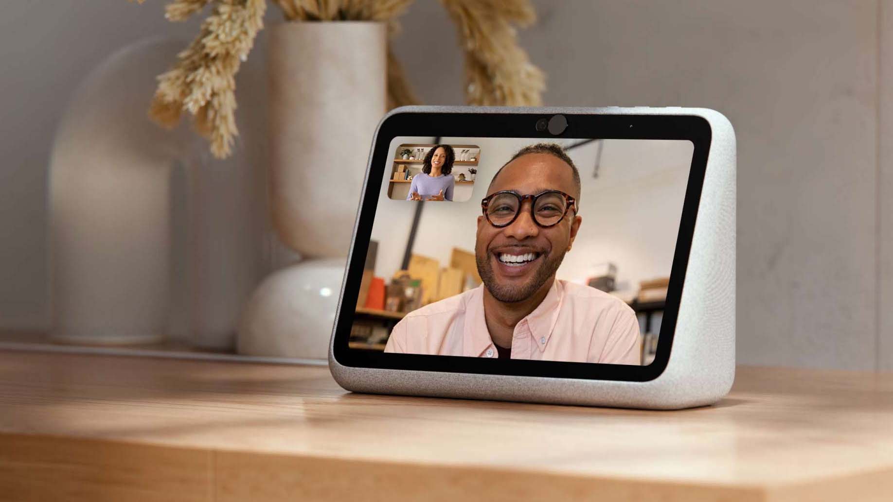 The Meta Portal Go has a built in battery, making it easy to move around the house