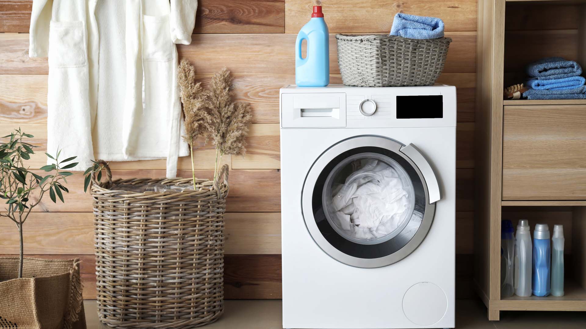 Image of washing machine in a laundry room