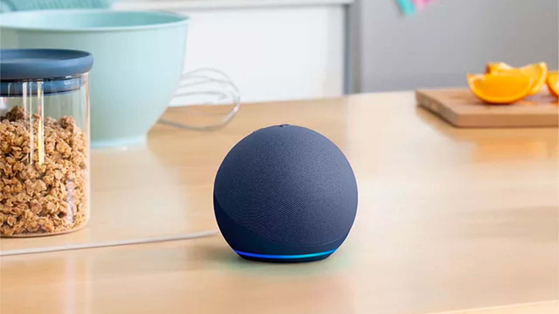 Alexa on kitchen table