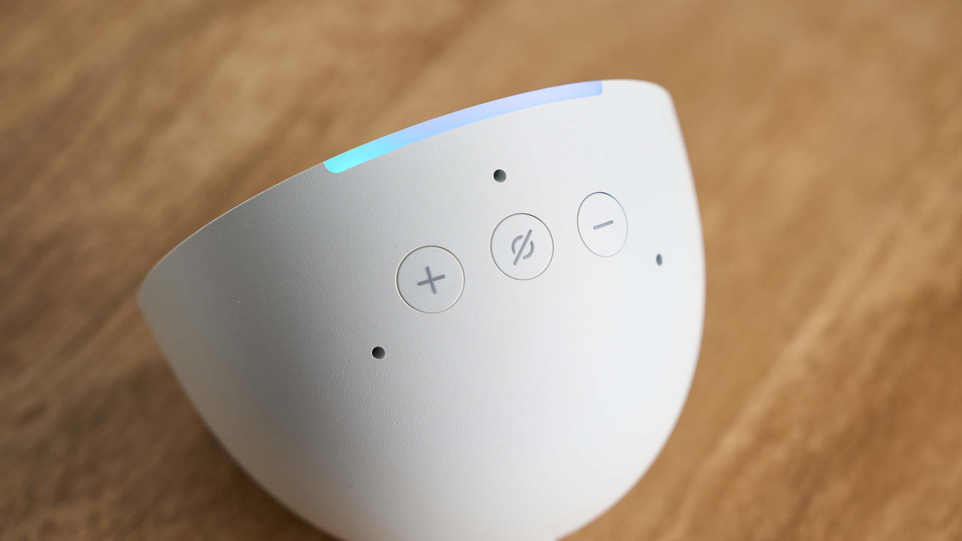 Top of an Amazon Echo Pop