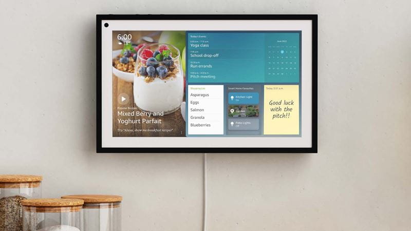 Amazon Echo on the screen