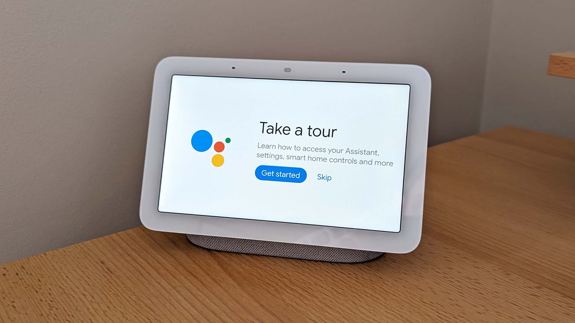 tour screen of the google nest