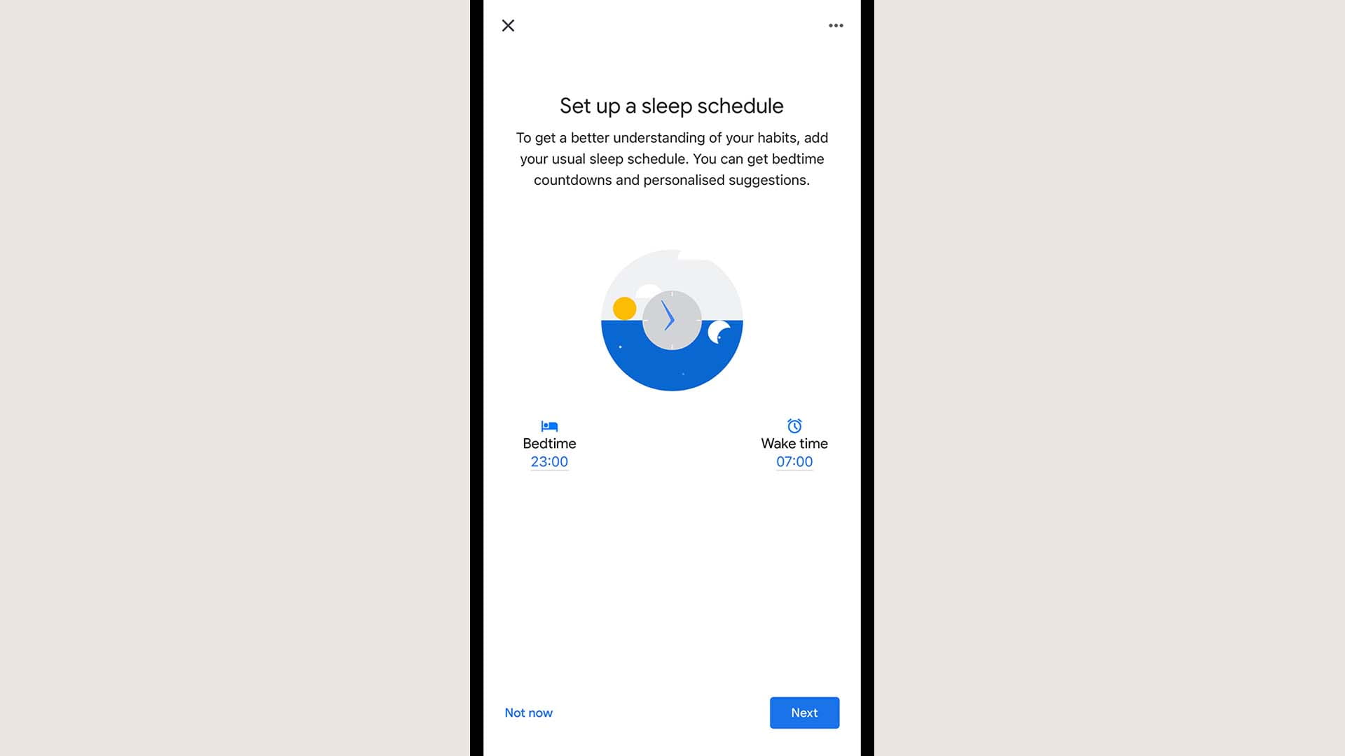 sleep app on Google Nest