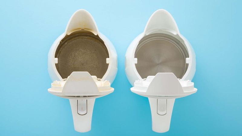 clean kettle vs limescale filled kettle