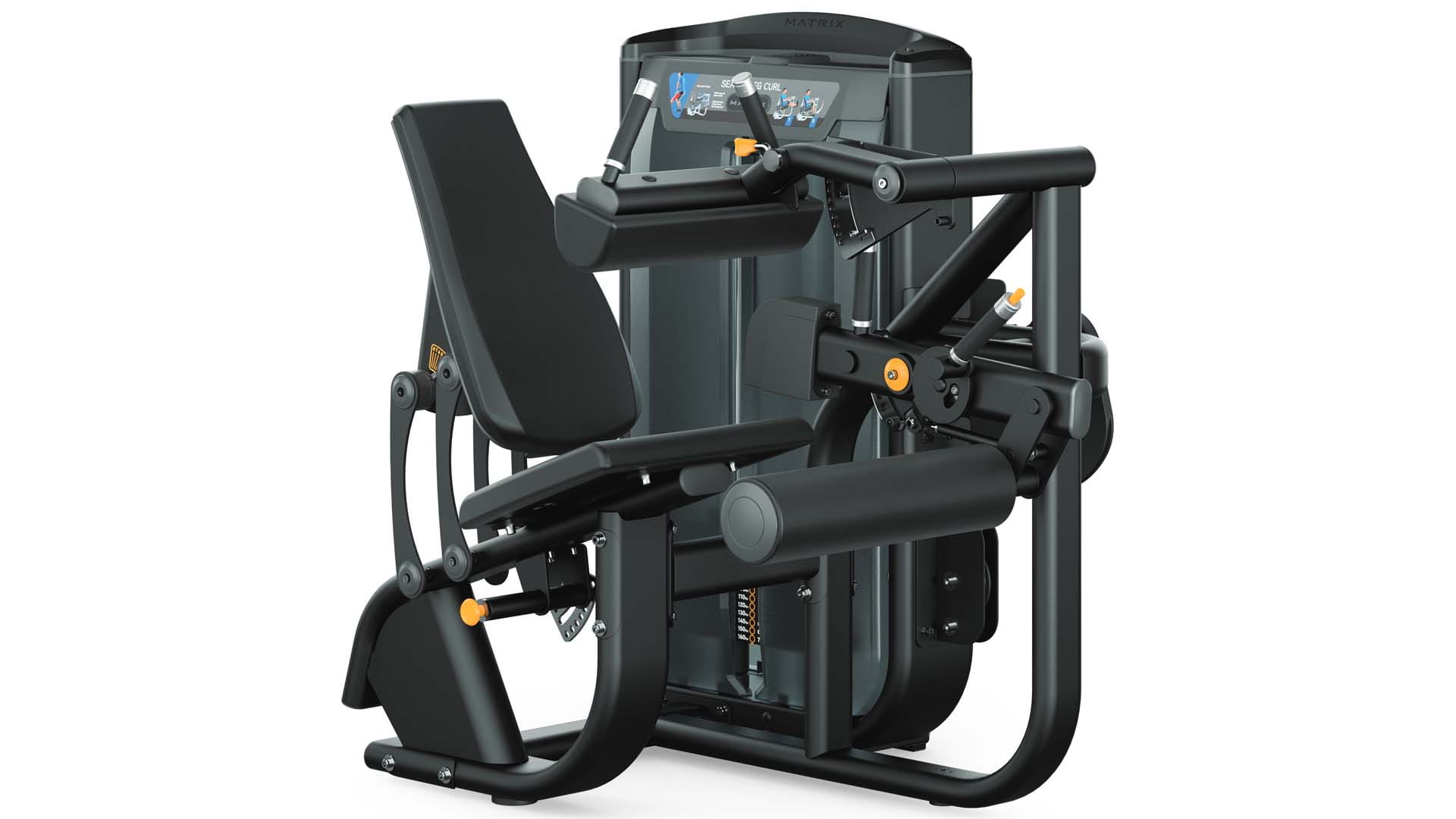 Leg curl gym machine