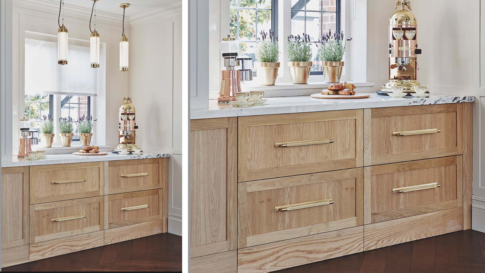 Drawers in kitchen units