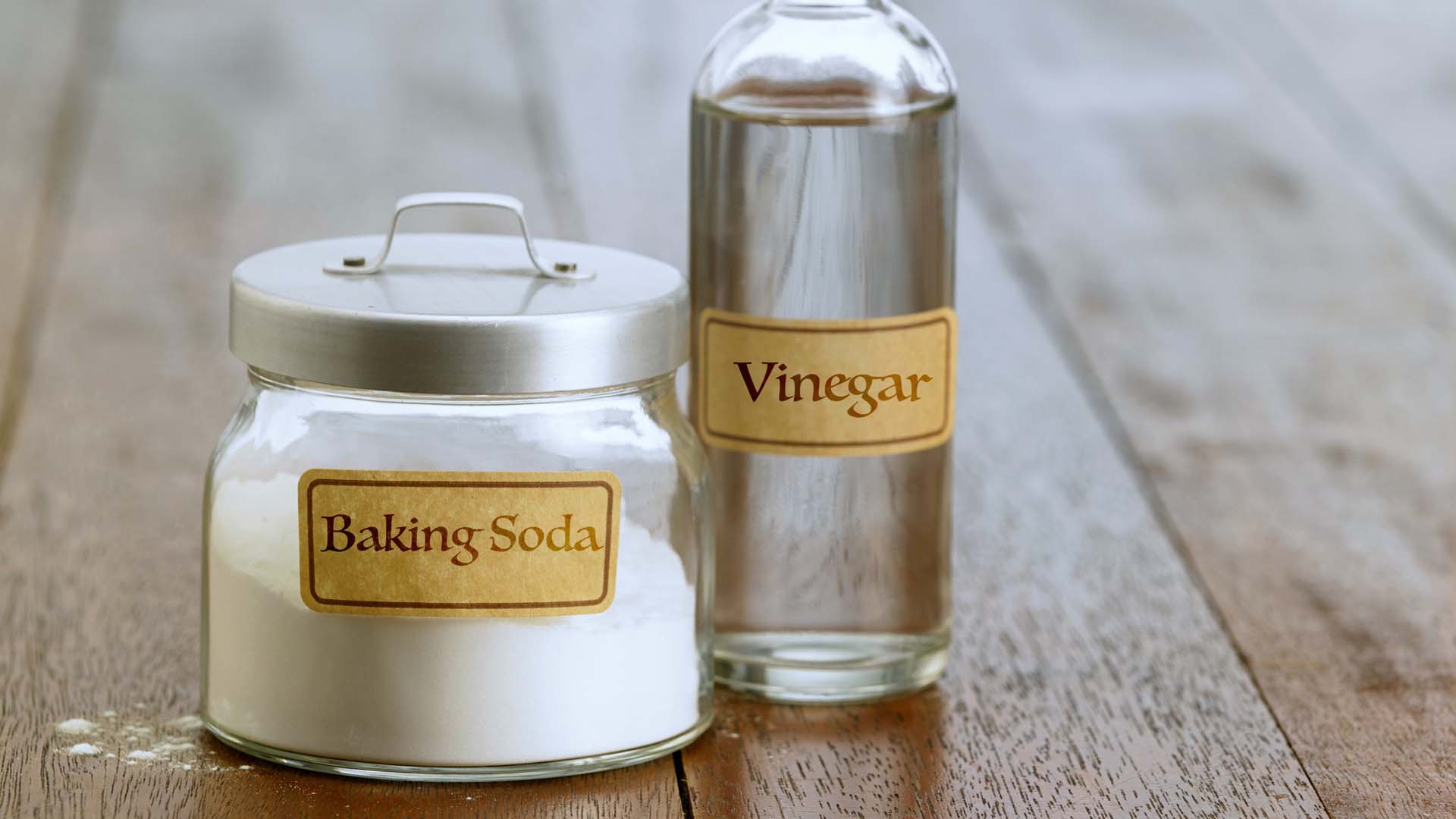 Baking soda and vinegar make powerful partners