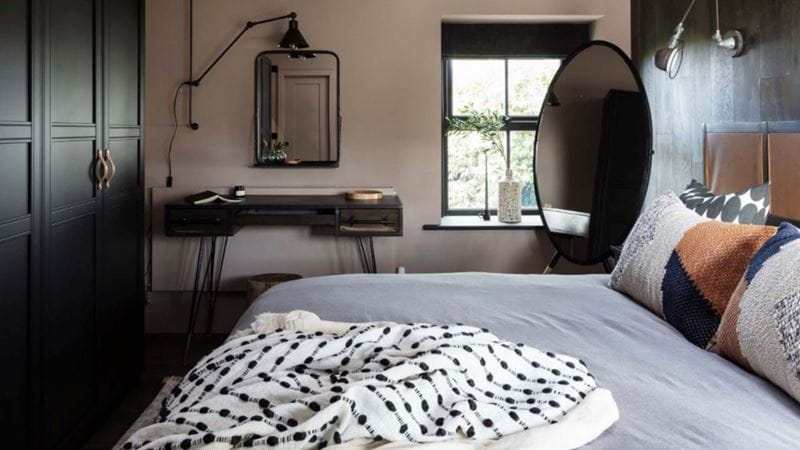 Bedroom with blanket