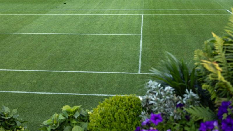 View of the practice courts at Aorangi ahead of The Championships 2023. Held at The All England Lawn Tennis Club, Wimbledon. Day -14 Monday 19/06/2023. Credit: AELTC/Chloe Knott.
