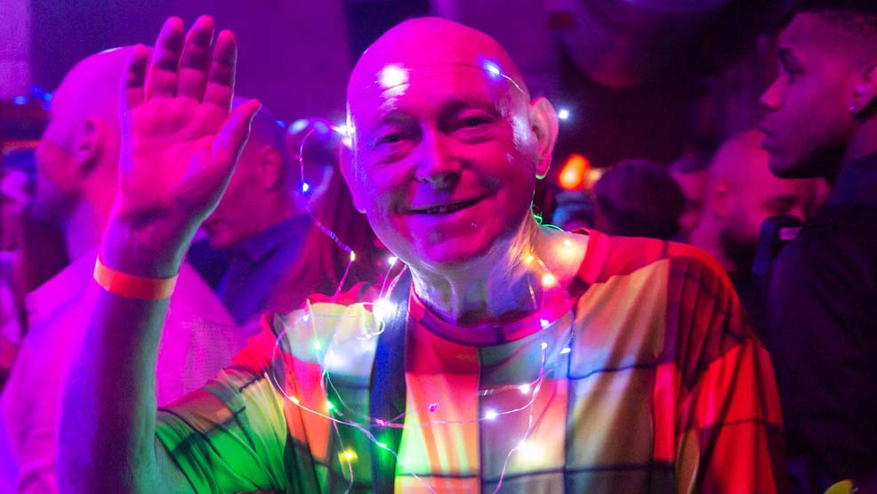 Robert Johnson waving at the camera