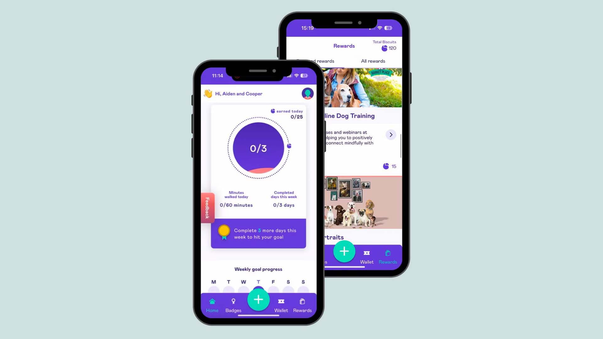 A phone displaying the 'Biscuit' app 