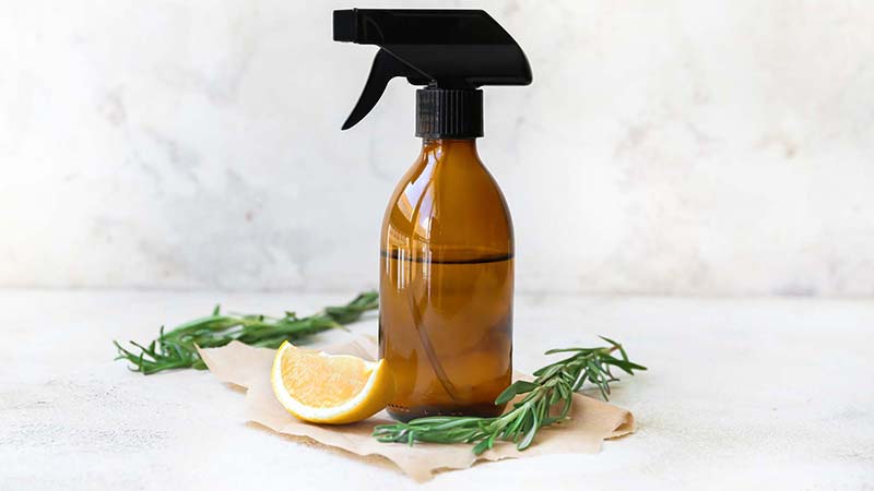 Natural citrus air freshener on table