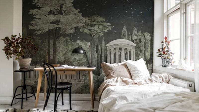 a full wall mural