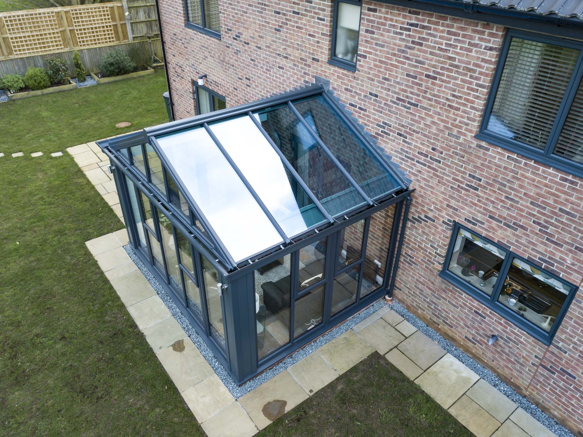 Glazed kitchen extension
