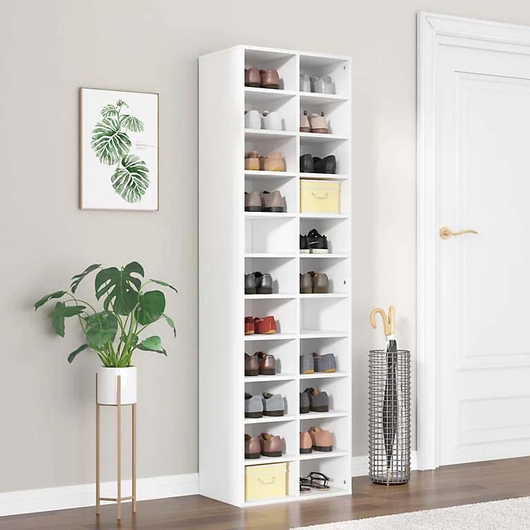 A tall shoe cabinet