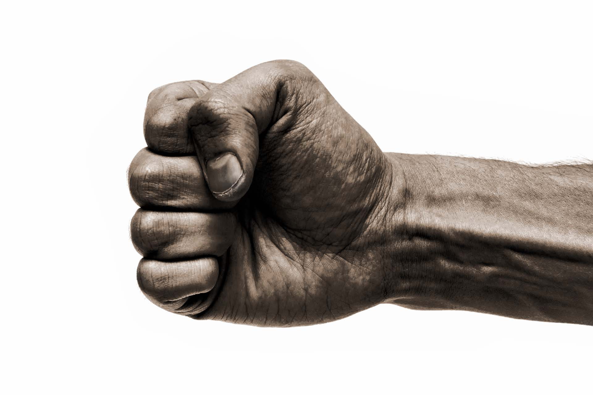 A fist to demonstrate how big your carb portion should be