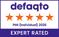 Defaqto 5 star rated health insurance 2026.