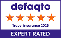 Defaqto 5 star rated travel insurance 2026.
