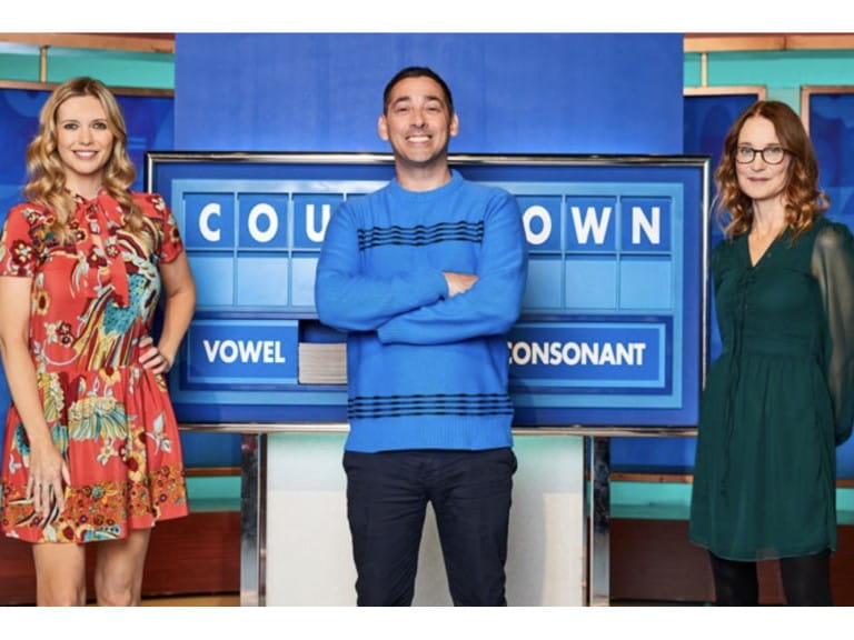 Susie Dent with her co-stars on Countdown | C4