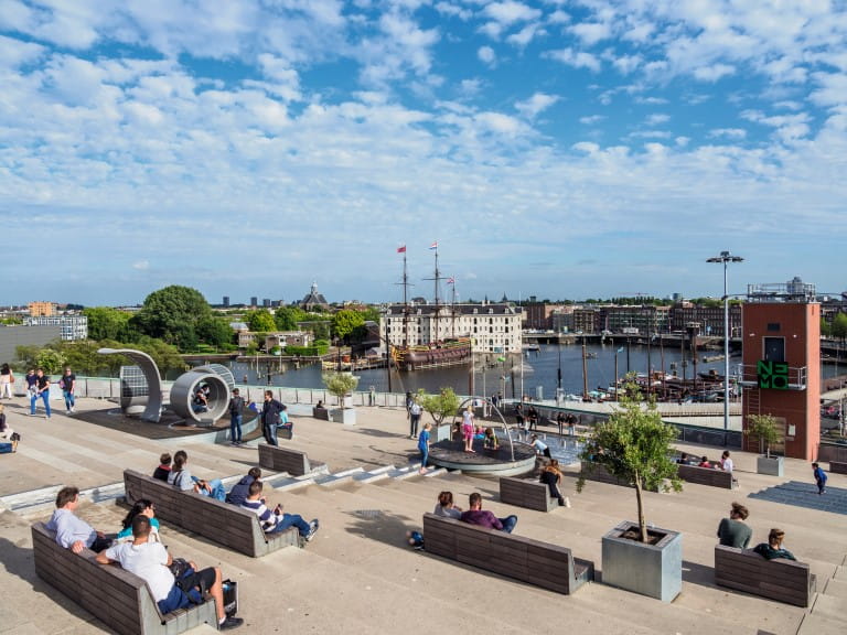 Panoramic views from NEMO rooftop in Amsterdam | Awl-images.com
