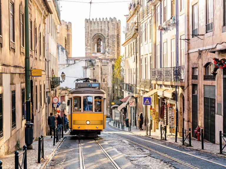 A tram in Lisbon | Getty