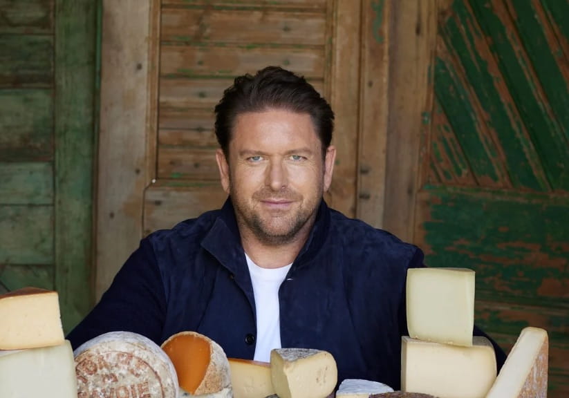 TV chef james martin with cheese