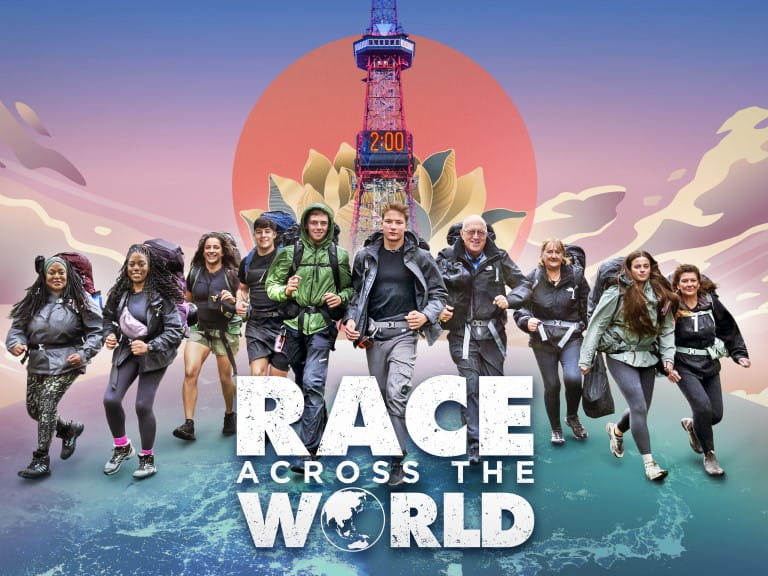 A view of vineyards in South Africa with mountains in the background and a blue sky