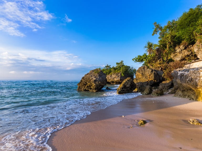 Padang Padang Beach in Bali Indonesia | Getty/TPopova