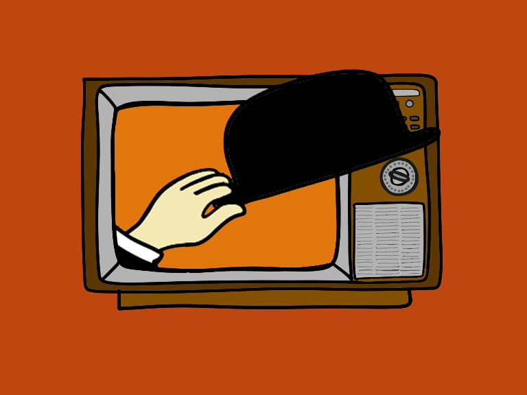 An illustration representing British children's television series Mr Benn