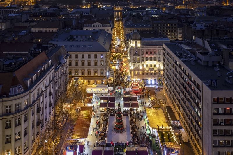 Christmas market in Budapest