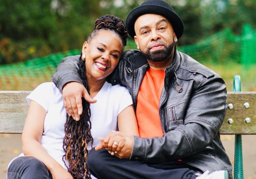 Cynthia and Milo sat on a bench