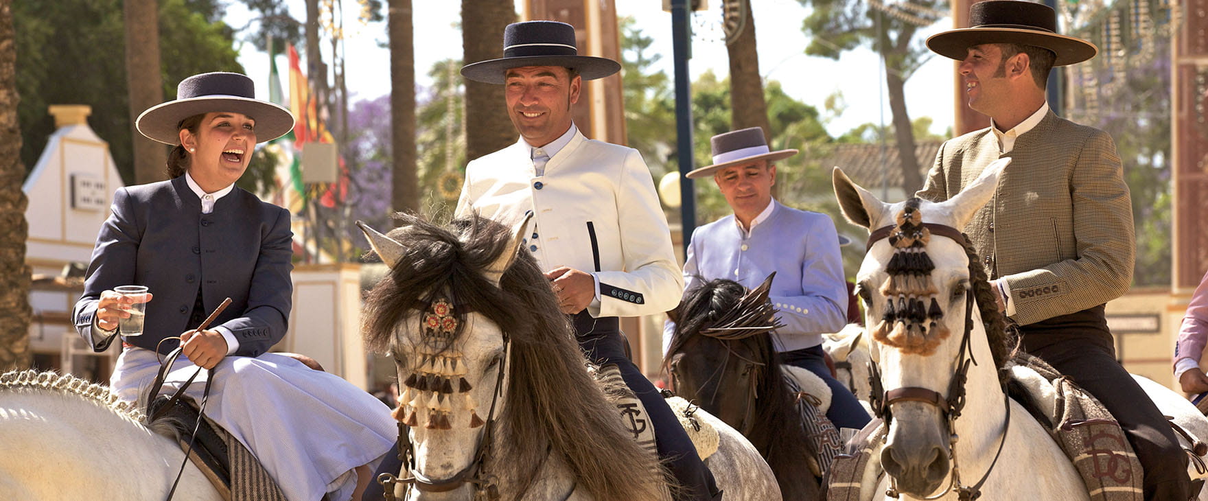 horse riders  at Jerez Feria  del Caballo
