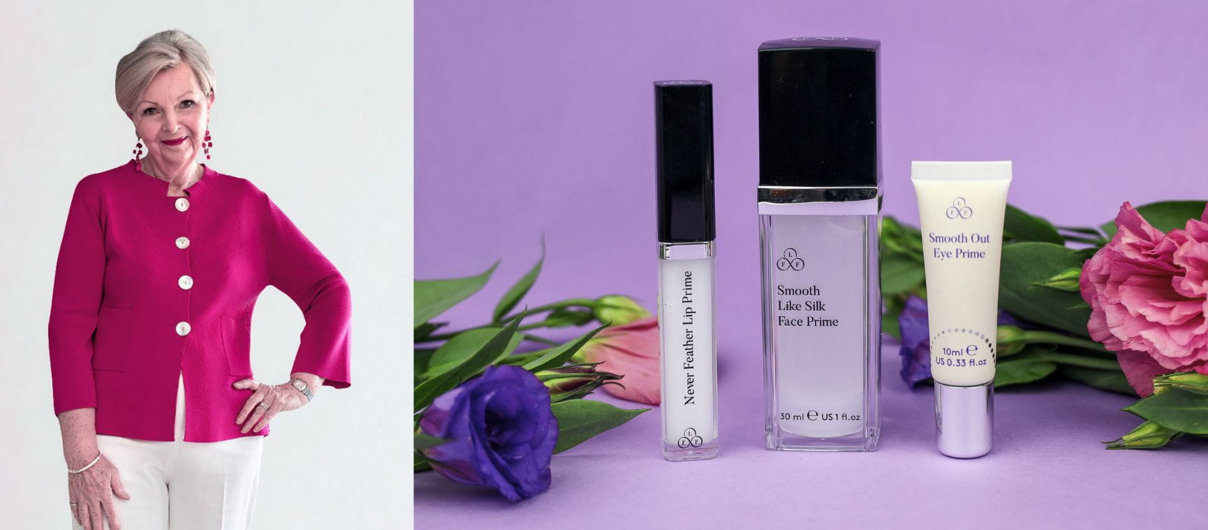 Look Fabulous Forever founder and make up range