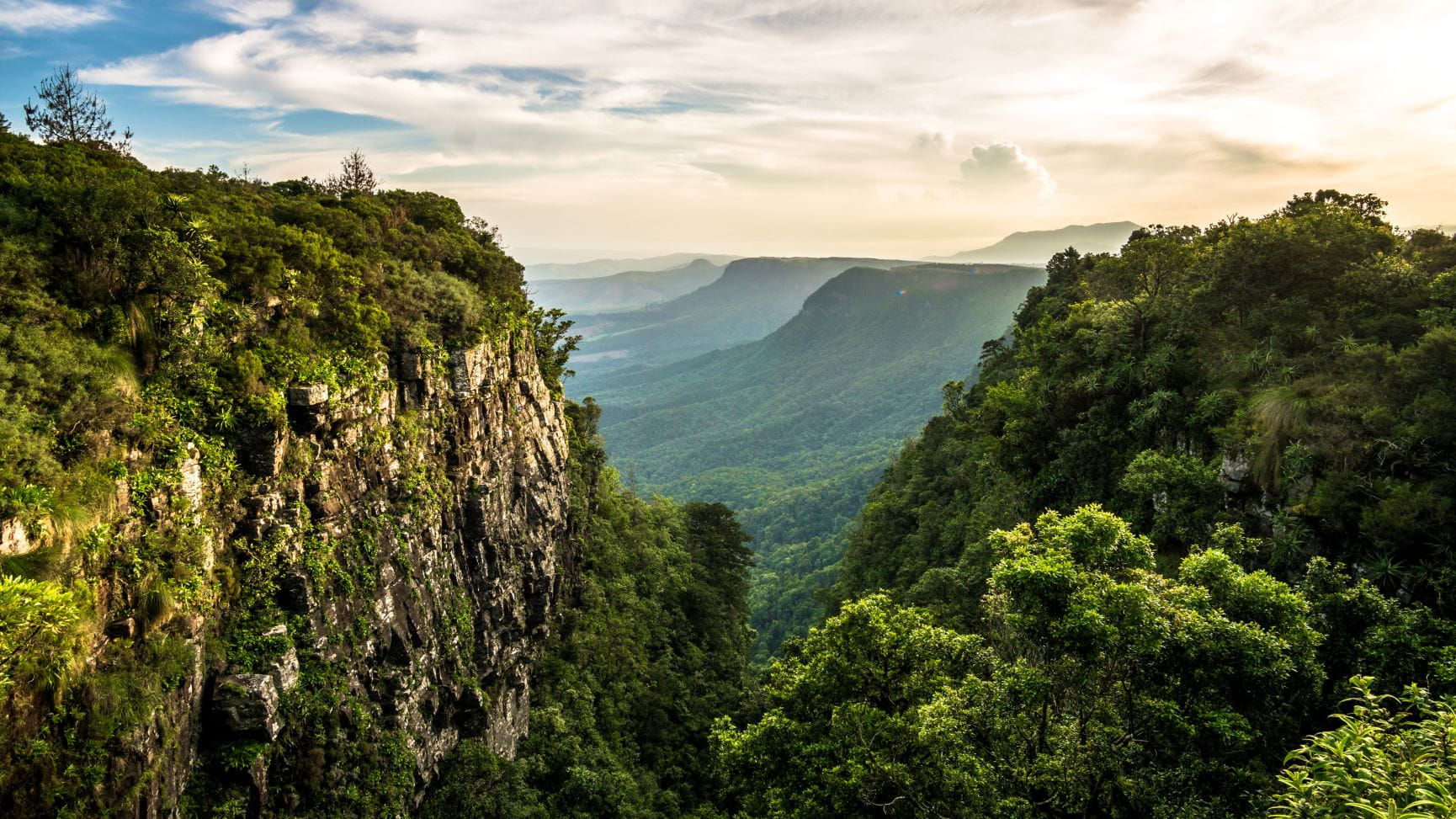 Panorama from God's Window along the Blyde River Canyon, Mpumalanga Probince, South Africa